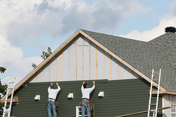 Professional Emergency Siding Repair technician working in Willow Street, PA